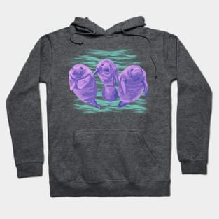 Purple Manatees Hoodie